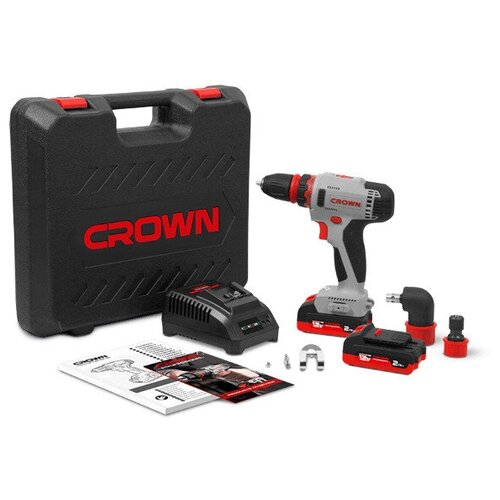 Шуруповерт CROWN CT21081HQ-2 BMC Сменный аккумулятор 12 В 30 Нм 2 АКБ 9890₽