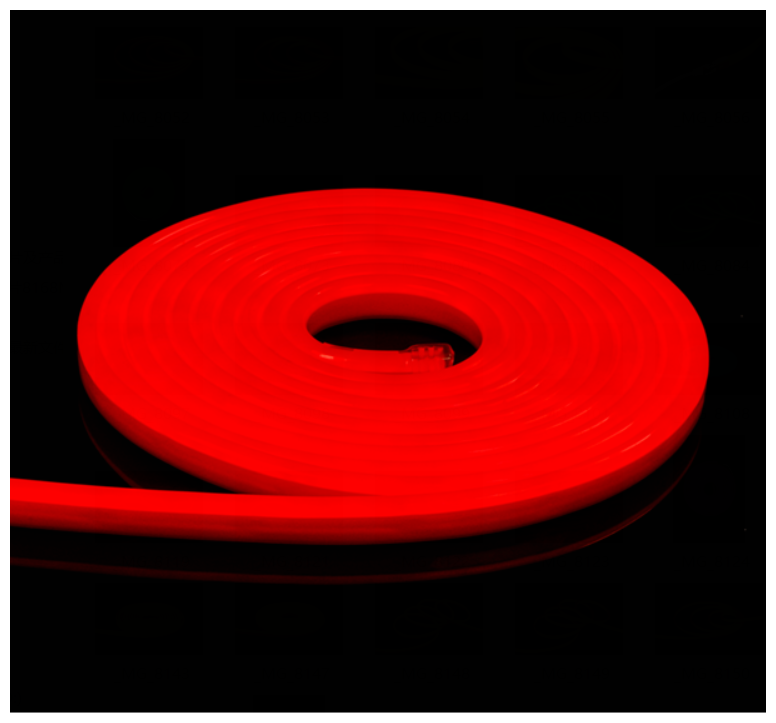 Светодиодная лента SmartElectronics 5м, 220В, IP67, 120 LED/m Гибкий неон 5 метров, неоновая RGB лента, подсветка интерьера/Красный - фотография № 5