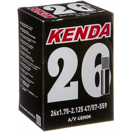 Велокамера KENDA 26x 2.125 a/v стандарт 48мм 514123 велокамера kenda 26x2 125 2 35 extreme a v толщина стенки 0 87 мм