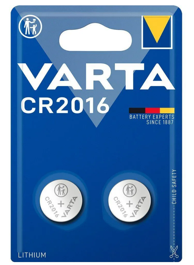 Батарейки литиевые VARTA ELECTRONICS CR 2016 2 шт