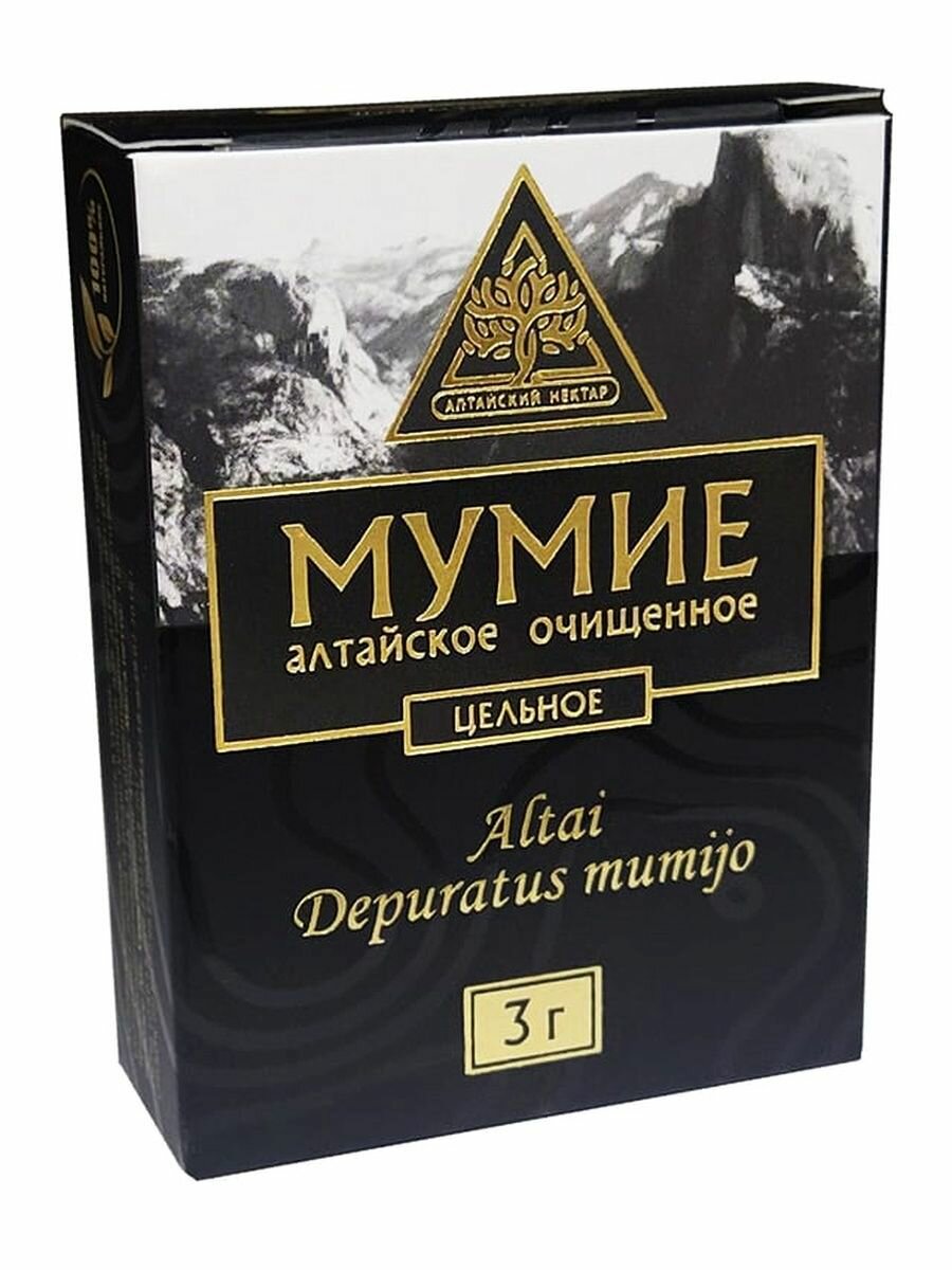 Мумие очищенное Алтайский Нектар 3 гр.
