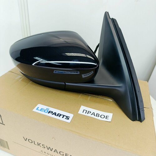 Зеркало Шкода Рапид Фольксваген Поло оригинал VAG Правое зеркало Volkswagen WV Polo Пассажирское боковое Skoda Rapid 16500₽