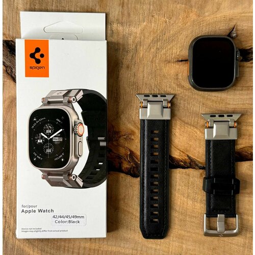 Ремешок для часов Apple Watch Ultra 42/44/45/49mm / Spigen / Черный черный