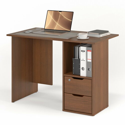 Стол письменный БАНГА-52 правый орех 7018₽