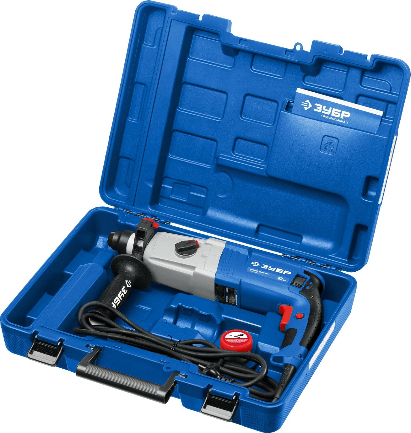 ЗУБР 32 мм, 1100 Вт, перфоратор SDS Plus, Профессионал (ЗП-32-1100 К) — фото 1