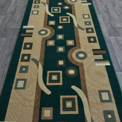 Ковровая дорожка, ковер, Фаворит, Молдавия, 42434, зеленый, 1.5*2.5 м