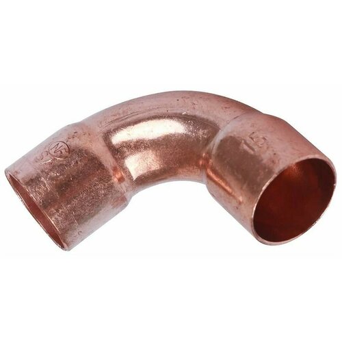 Отвод двухраструбный 15 мм / 90° под пайку медный SANHA 15002A15E, 4шт