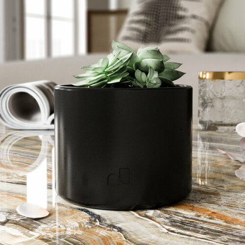 Кашпо для цветов и суккулентов Bordeaux XS черное 028 л 97см 1070₽