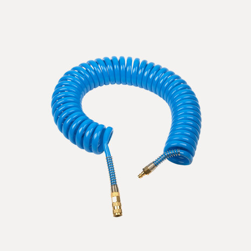 Изображение товара GARWIN PRO 808750-1014-10 Шланг полиуретан (PU) 14*10, витой, 10 м, синий, БРС в комплекте