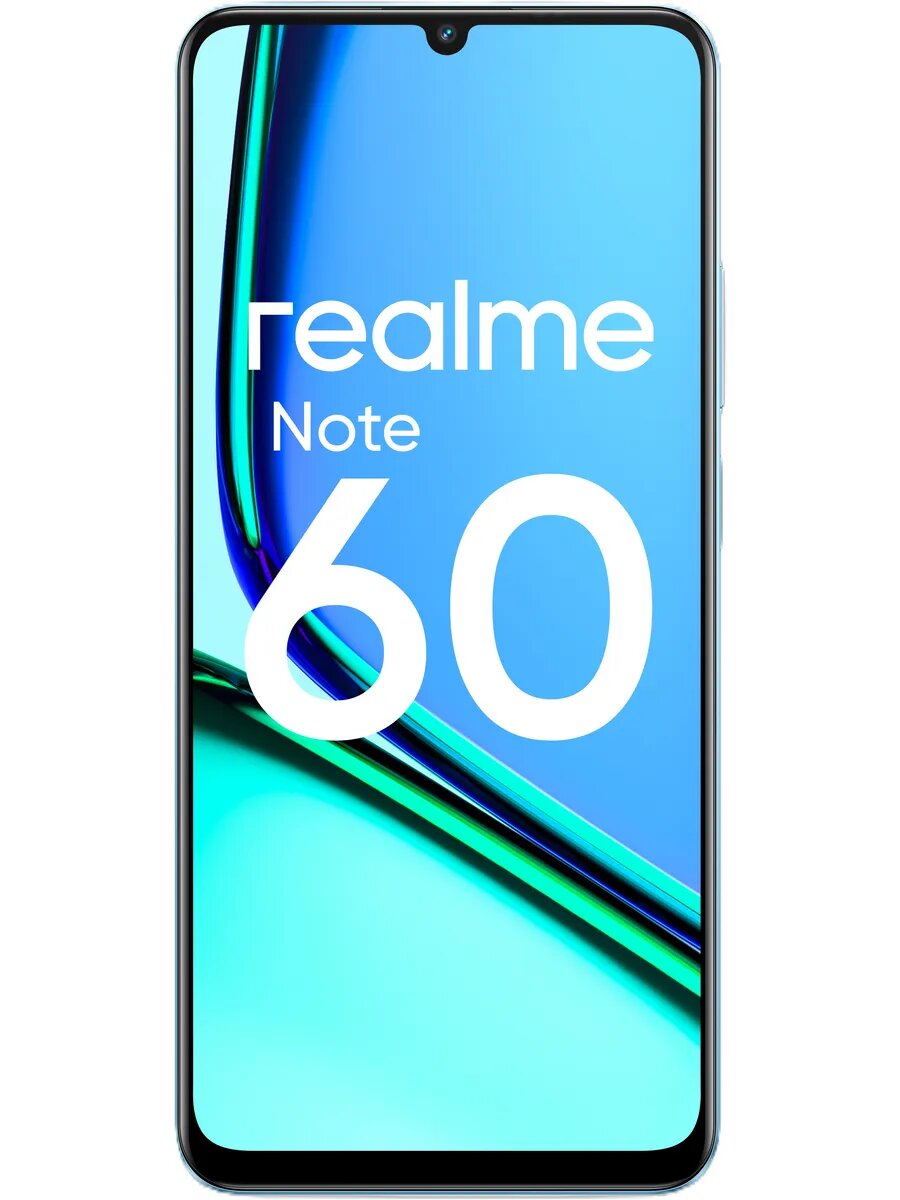 Смартфон Realme Note 60 RMX3933 128Gb 4Gb голубой 3G 4G 2Sim 6.74" IPS 720x1600 And14 32Mpix 802.11 — фото 1
