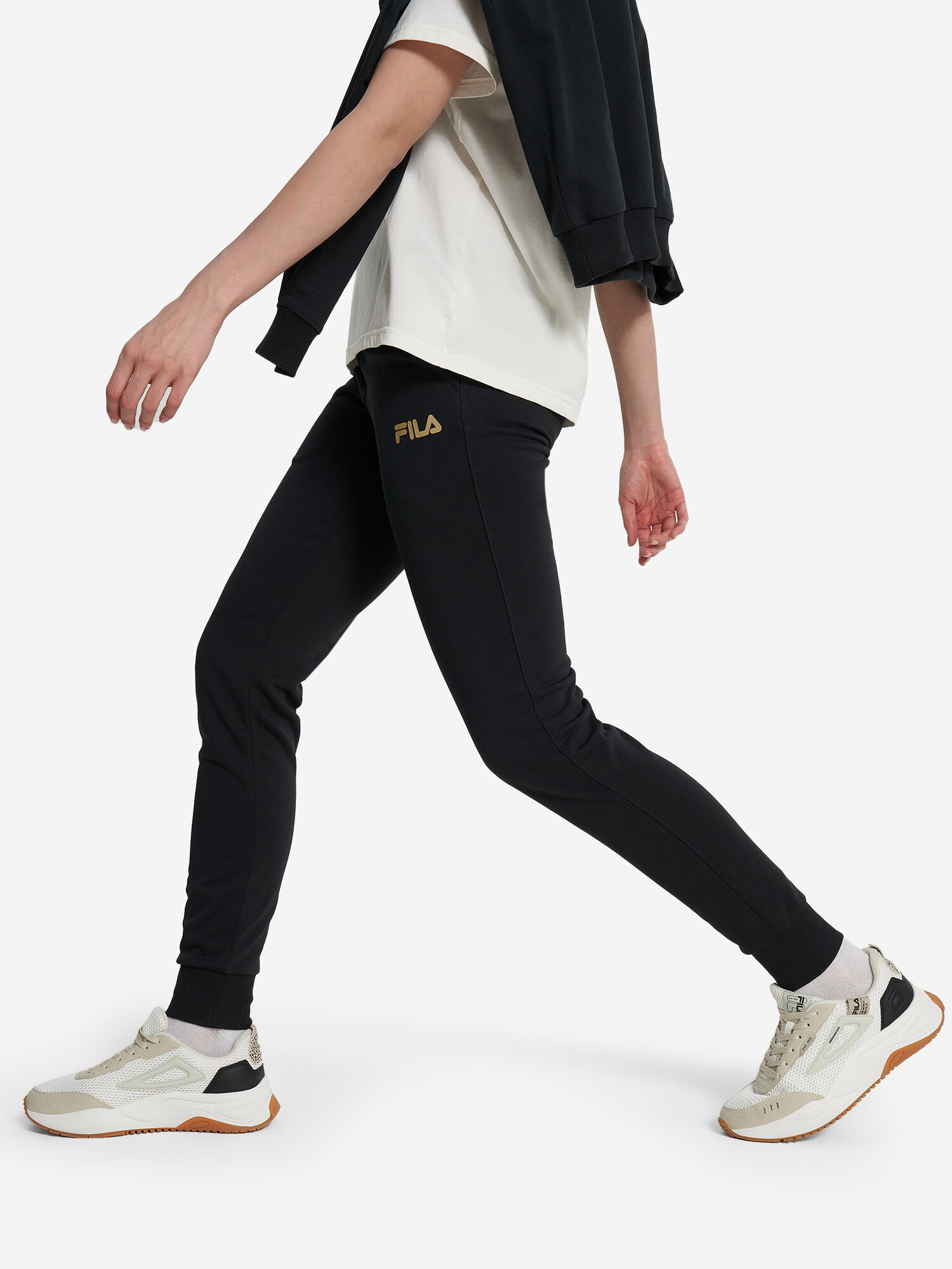 Брюки Fila, размер 48, черный