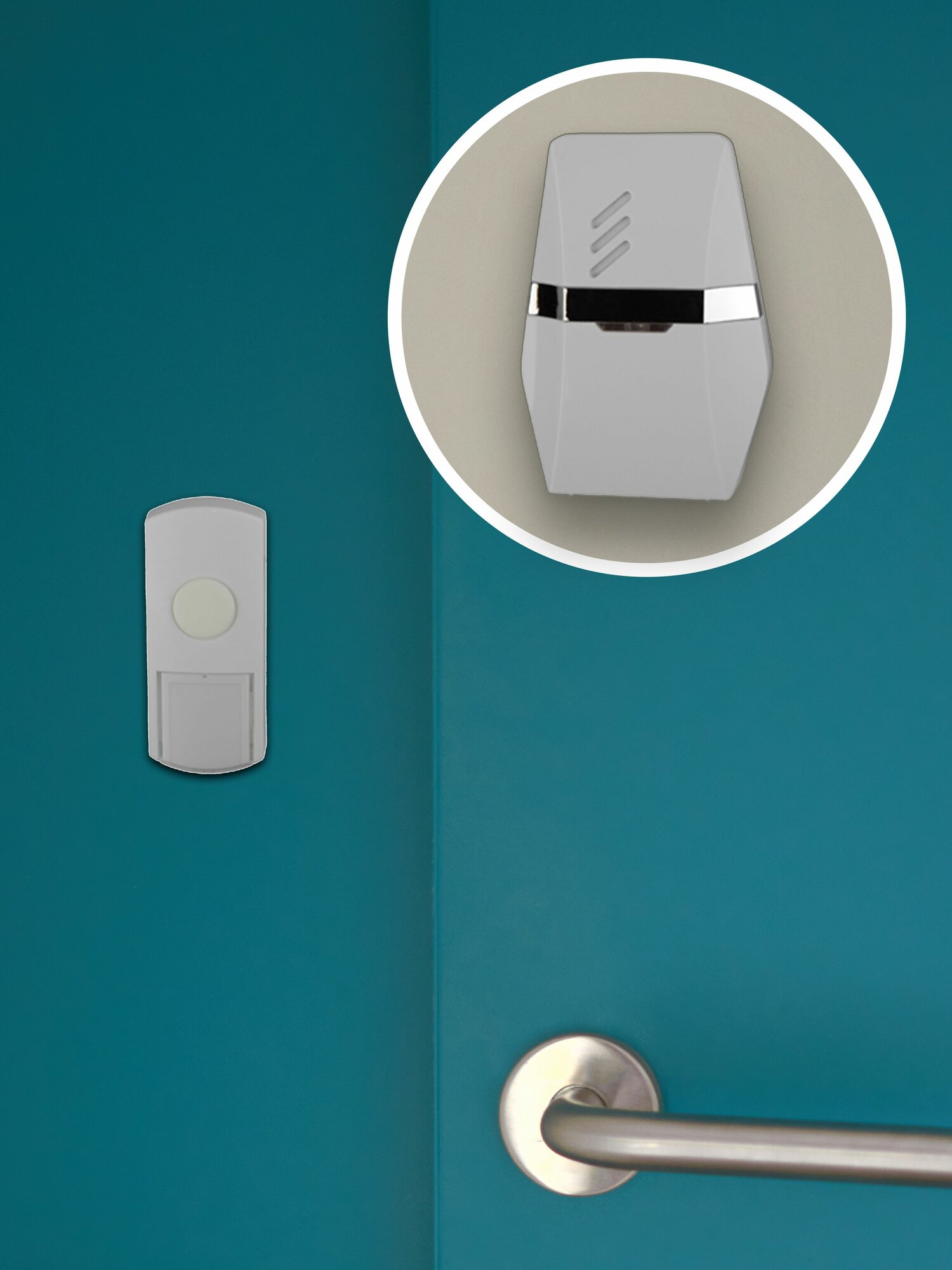 Дети выбирают мелодии звонка ЭРА C81 через кнопку на приёмнике