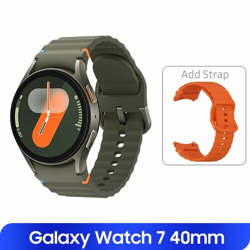 Samsung Galaxy Watch 7 40 мм 40Green nOrangeStrap BT Version 31325₽