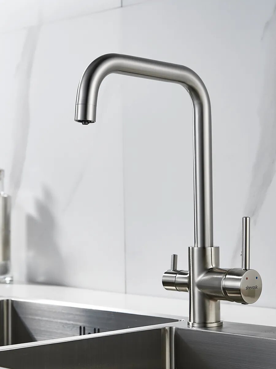 Высокий смеситель для кухни с фильтром для воды Shevanik S228L