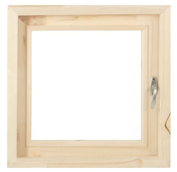 Окно, 50×50см, двойное стекло липа, наружное открывание - фотография № 1