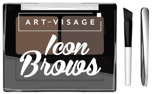 ART-VISAGE тени для бровей Icon Brows, 102 брюнет