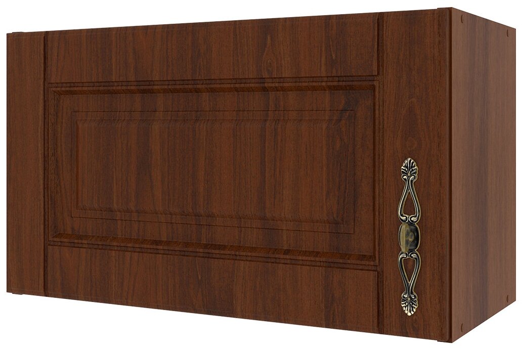 Кухонный модуль навесной шкаф для вытяжки Beneli орех, 60 см, Орех, фасады МДФ, 60х29х34,7см, 1шт.