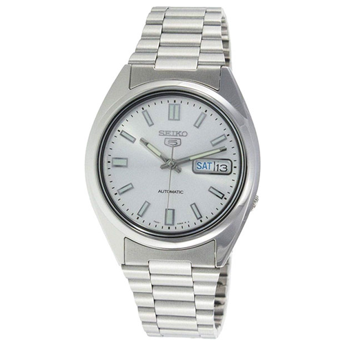 наручные часы seiko seiko 5 snxs73j1 белый серебряный Наручные часы SEIKO, серебряный, белый