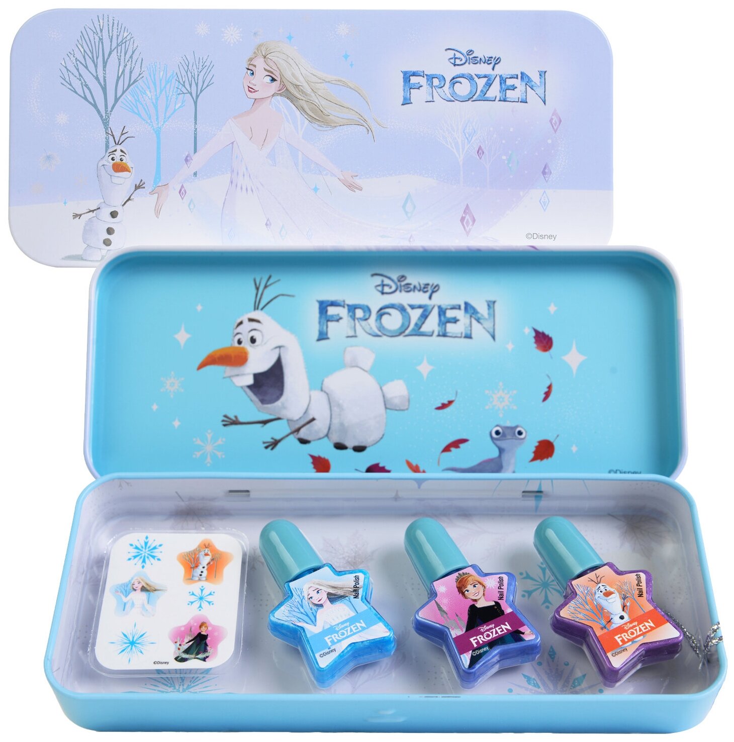Набор детской декоративной косметики для ногтей в пенале Markwins Frozen косметика для детей Холодное сердце 1580362E