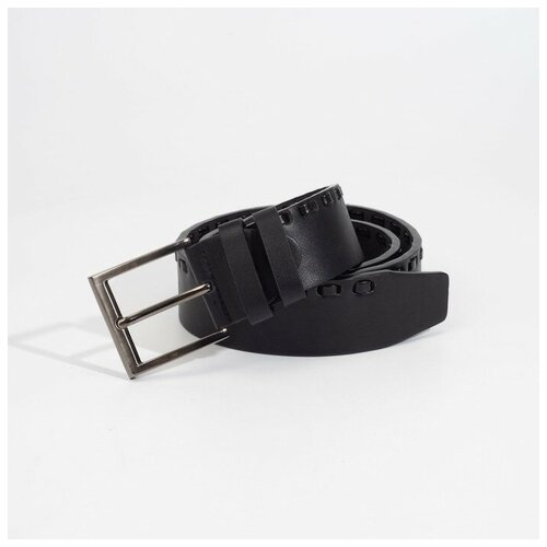 фото Ремень, ширина 4,5 см, винт, пряжка металл, цвет чёрный magic store