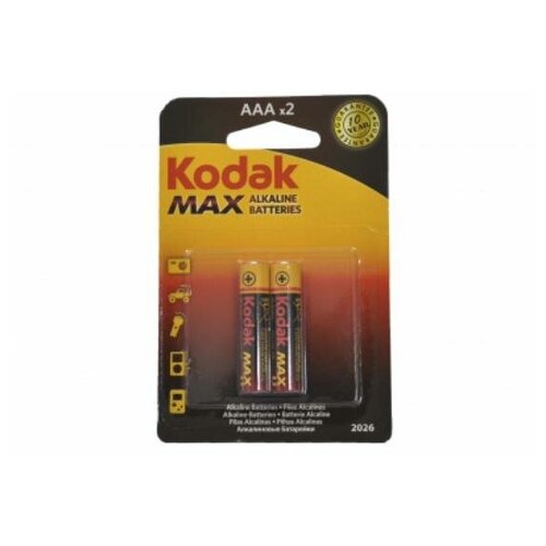 Батарейки Kodak LR03 MAX SUPER ALKALINE K3A-2 BL2 (20шт) батарейки kodak xtralife alkaline lr03 8 2bl k3a 8 2 10шт