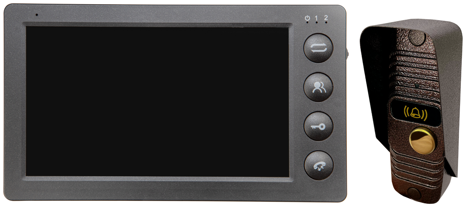 Видеодомофон вызывная панель PAL и монитор 7 дюймов TFT LCD, PAL JSBo домофон медный антик