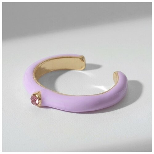 Кольцо Queen Fair, эмаль, безразмерное, фиолетовый кольцо queen fair эмаль безразмерное голубой фиолетовый
