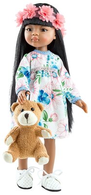 Платье и венок из цветов Paola Reina для кукол 32 см