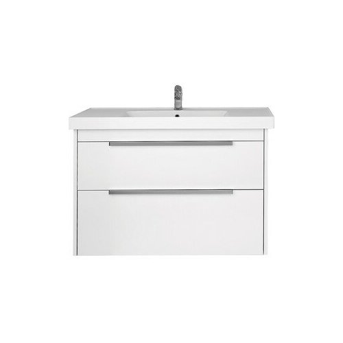 Dreja.Eco Тумба с раковиной Dreja Prime 70 белый глянец