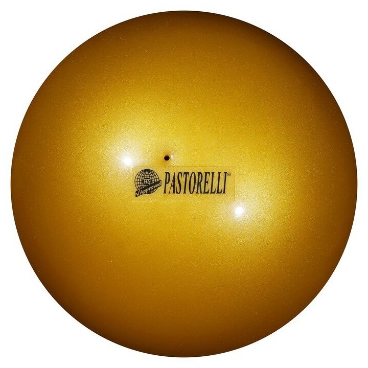 Мяч для художественной гимнастики Pastorelli New Generation FIG, d=18 см, цвет золотой