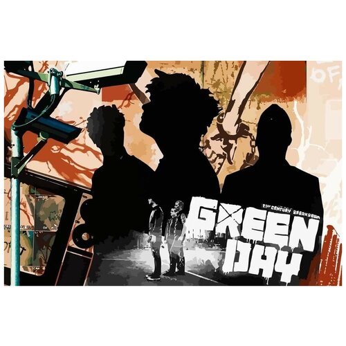 Картина по номерам Музыка Green Day Билли Джо Армстронг - 7703 Г 60x40