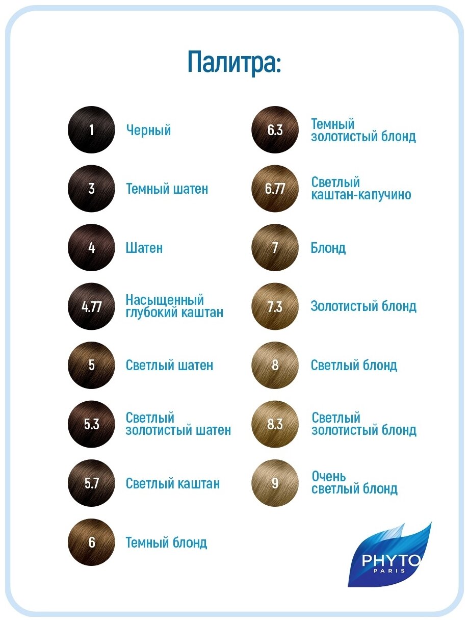 Phyto Краска для волос cветлый шатен, 1 шт (Phyto, Phyto ) - фото №16
