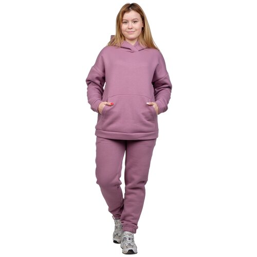 фото Костюм instance с начёсом слива (худи+брюки) 52-54