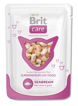 Brit Паучи для взрослых кошек Care с морским лещом (White Fish) 101020 | White Fish, 0,08 кг (2 шт)