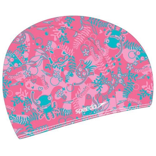 Шапочка для плавания Speedo Sea Squad Polyester Cap, розовый шапочка для плавания детская speedo pace cap jr арт 8 720734604b голубой нейлон