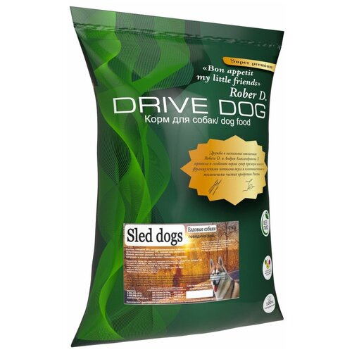 Драйв Дог DRIVE DOG SLED DOGS Говядина 10кг корм для ездовых собак