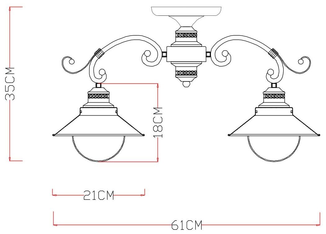 Люстра Arte Lamp Grazioso A4577PL-3WG, E27, 180 Вт, кол-во ламп: 3 шт., цвет: белый - фотография № 3