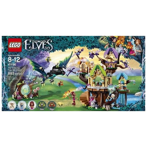 Конструктор LEGO Elves 41196 Нападение летучих мышей на Дерево эльфийских звёзд, 883 дет.