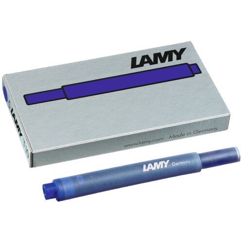 картридж чернильный для перьевой ручки schneider син 6шт уп германия Картридж для перьевой ручки Lamy T10 синий 5