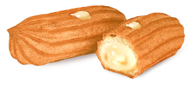 фото Печенье «Мини-эклеры начинкой «Заварной крем» (коробка 2 кг)