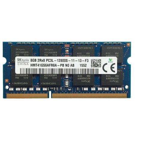 Оперативная память DDR3L 8Gb 1600 Mhz SK Hynix HMT41GS6AFR8A-PB So-Dimm PC3L-12800