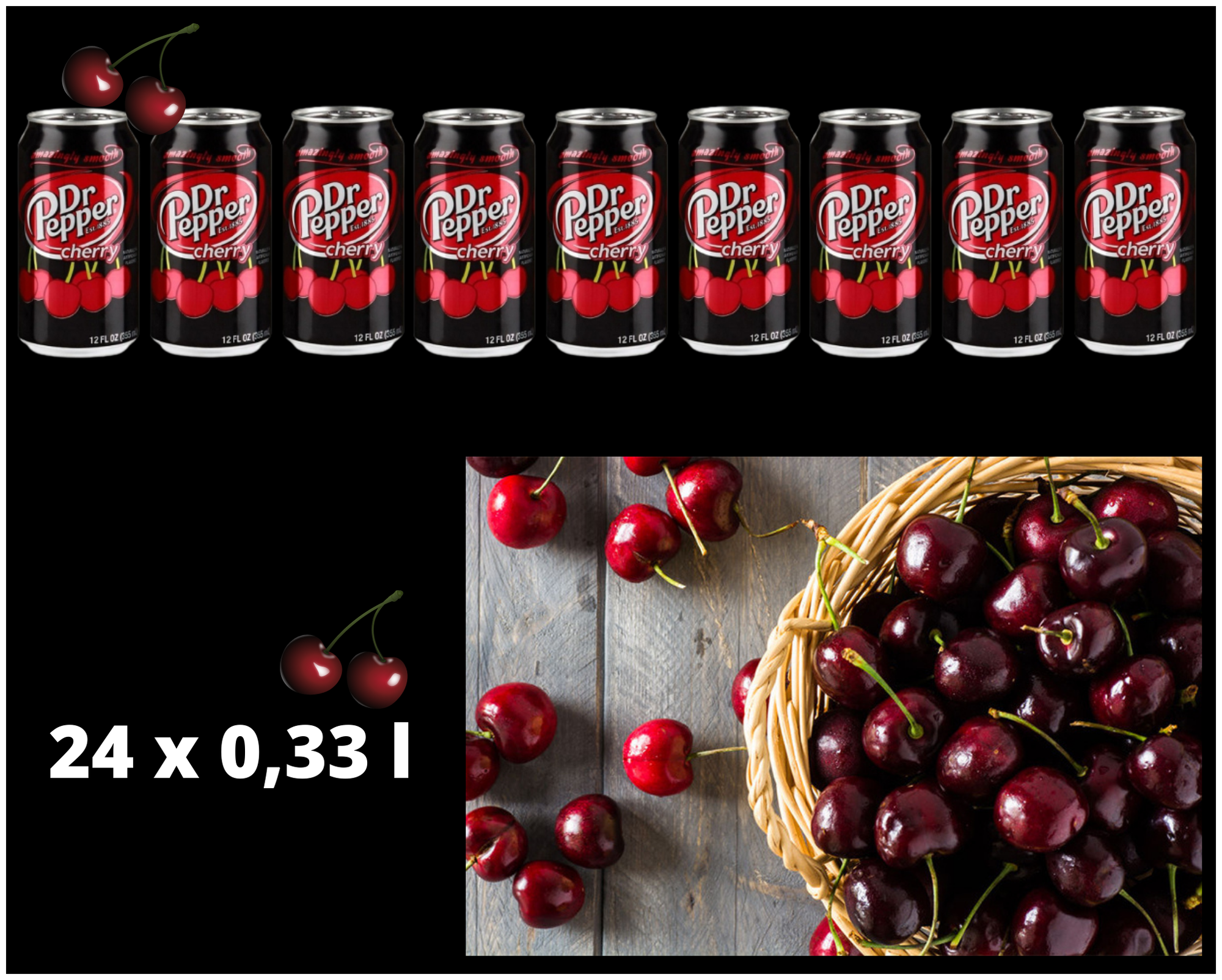 Напиток газированный Dr.Pepper 24 ШТ CHERRY - фотография № 13