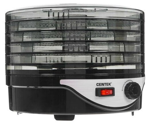 Сушилка для овощей Centek CT-1658, Черный, объем 4 л, 270Вт, 5 поддонов, механическое управление - фотография № 1