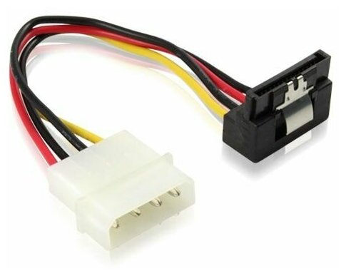 Переходник питания Molex на SATA GC-ST202 (GC-ST202) черный; желтый; красный 0.15м