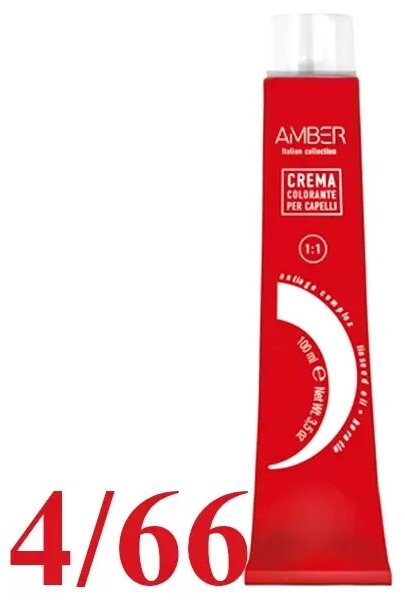 IBCo AMBER Перманентный краситель для волос, 4/66 шатен фиолетовый интенсивный