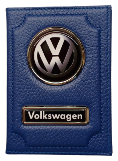 Обложка для автодокументов VOLKSWAGEN 1-6-1405, синий