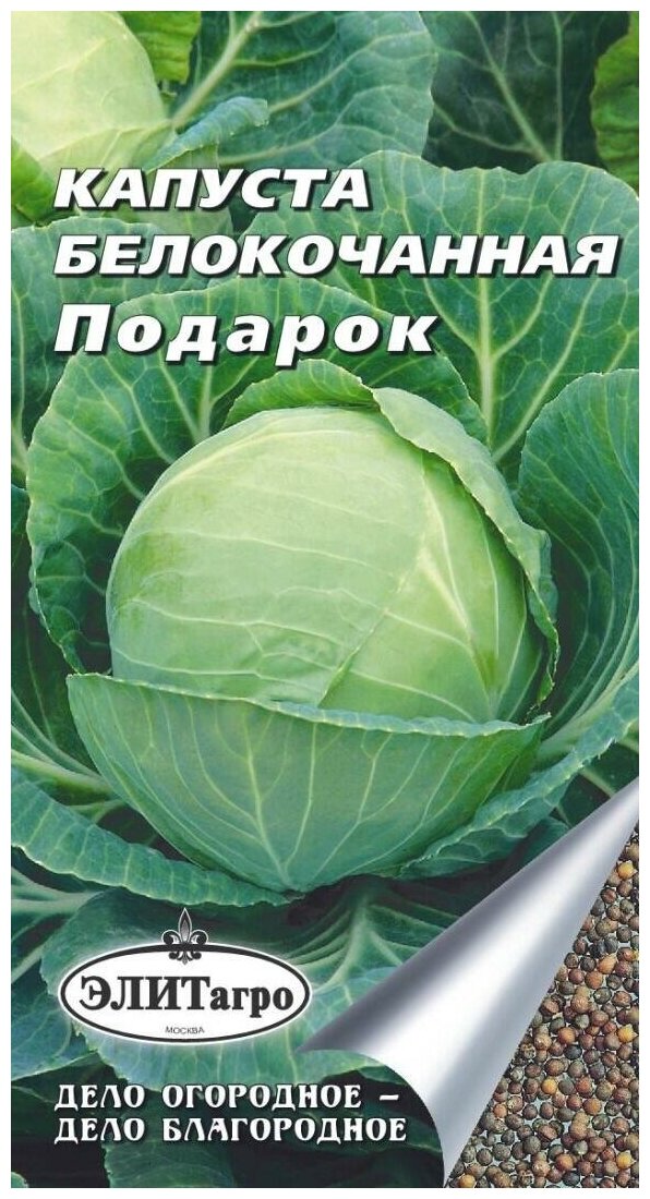 Капуста белокочанная Подарок (05 г) 2 пакета