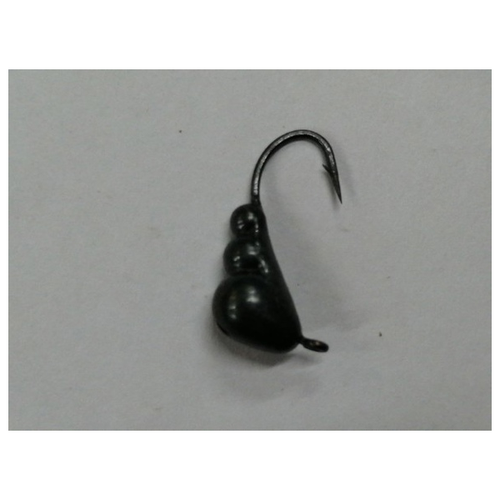 Мормышка вольфрамовая Муравей ухо цвет: Никель(Черный) 3мм 0.5гр 10шт
