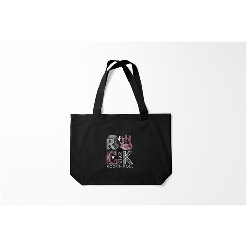 фото Сумка-шоппер / 46х35 см / рок / разный rock star burnettie