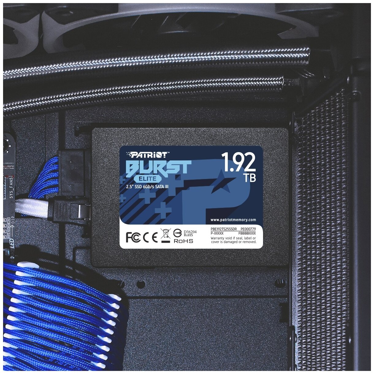 SSD диск PATRIOT MEMORY PATRIOT 2.5" Burst Elite 1920 Гб SATA III NAND 3D PBE192TS25SSDR - фотография № 2